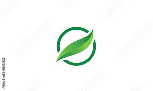 Green Leaf circle logo