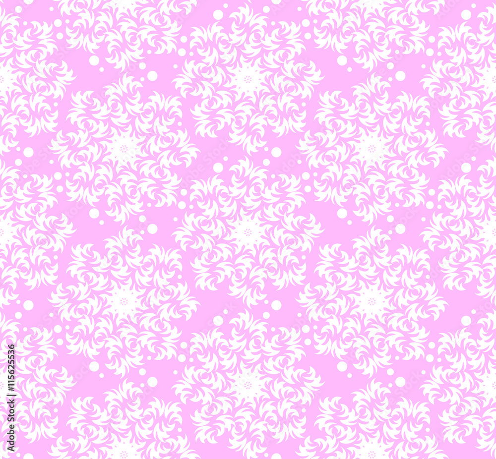 Abstract seamless pattern. Pink vector background