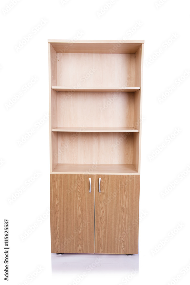 Office cabinet shelf isolated on white background Office cabinet shelf isolated on white background
