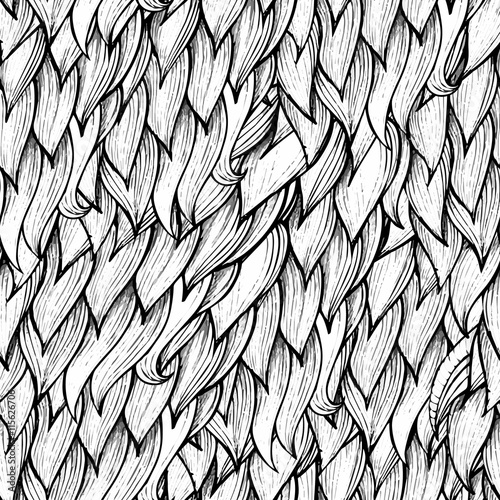Seamless hand drawn abstract seamless pattern