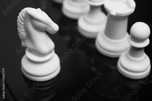 Tumbling Chess Knight In 3d Background, Chess King, Checkmate