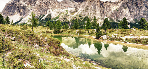 Lake of Limides - Italian Dolomites photo