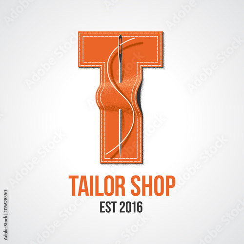 Tailor shop vector logo, sign, emblem