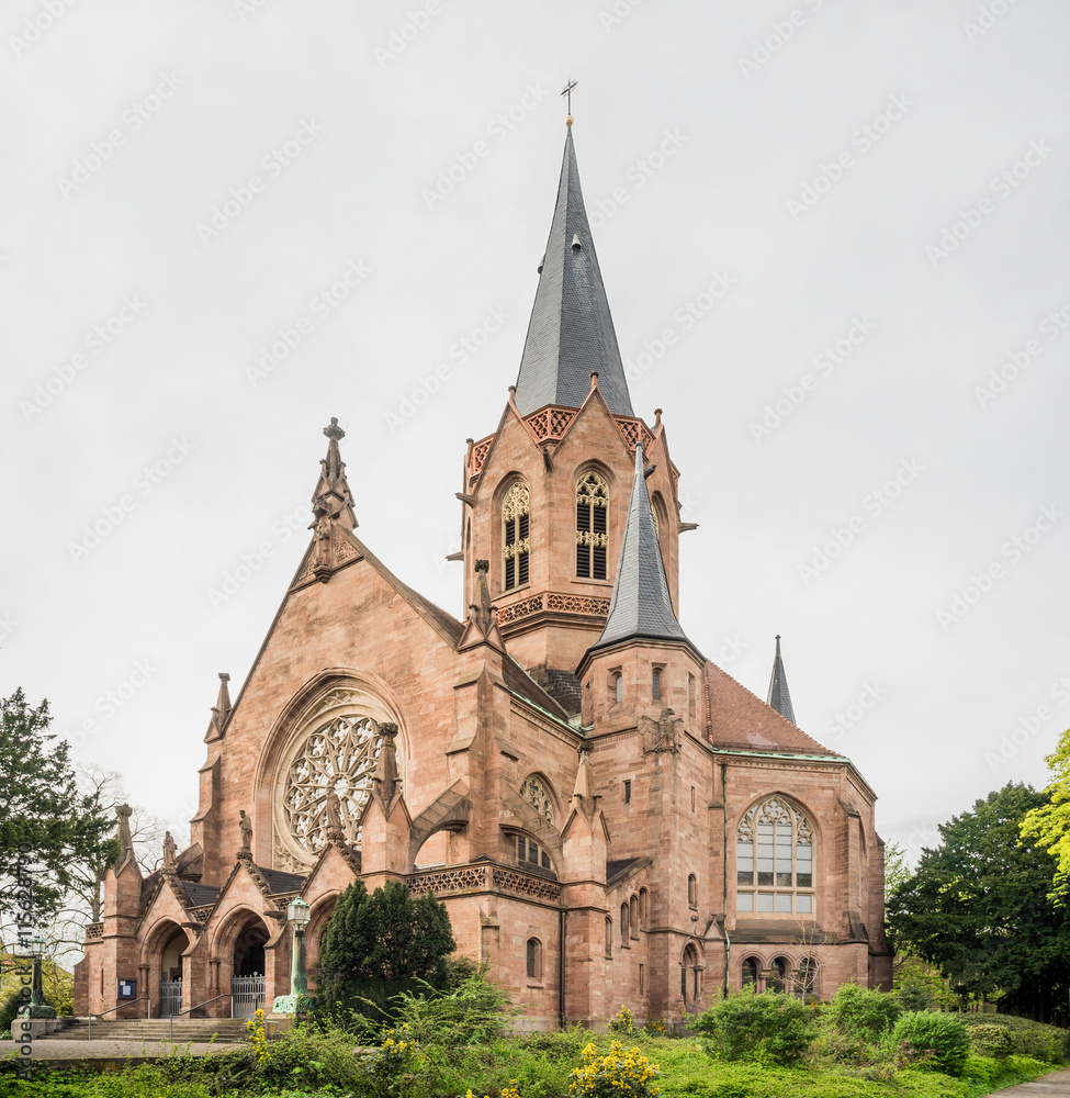 Evangelische Christuskirche in Karlsruhe Deutschland