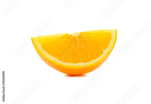 Navel orange isolated on white background