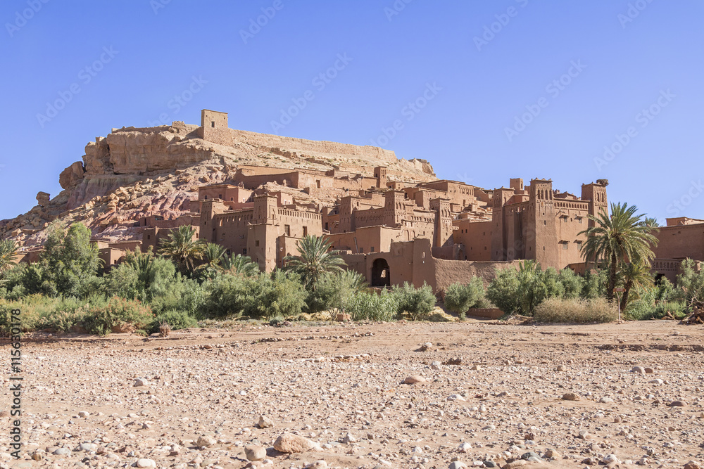 Moroccan cities of adobe. Ksar de Ait Ben Haddou.
