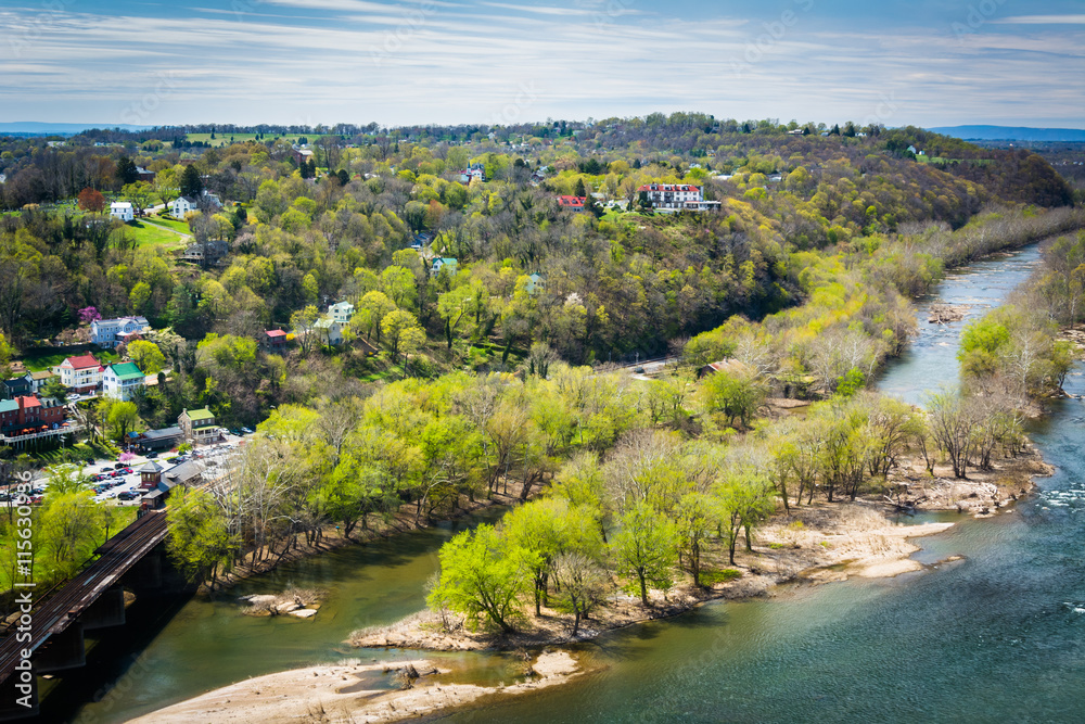 View of the Potomac River from Maryland Heights, in Harpers Ferr