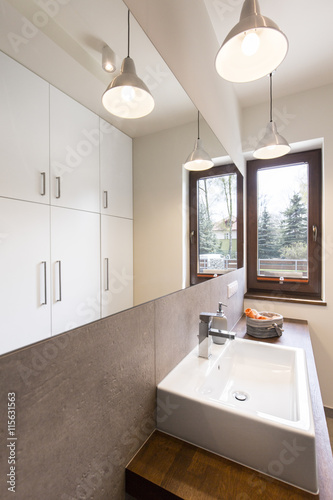 Bathroom designed with idea and style