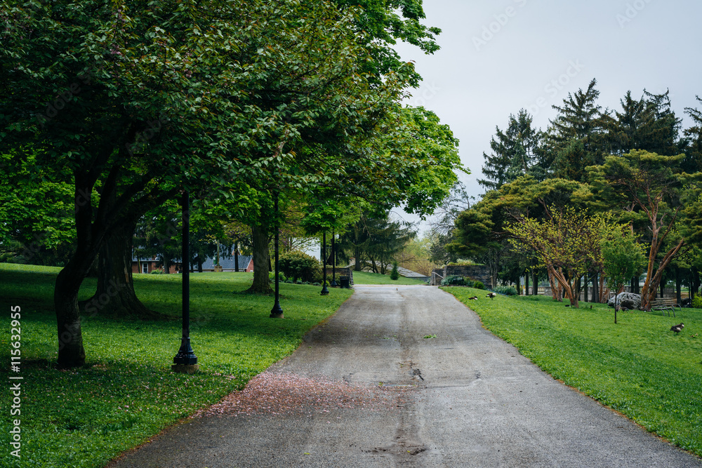 Walkway at Kiwanis Park, in York, Pennsylvania.
