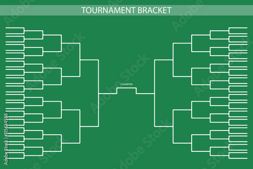 soccer, baseball Tournament Bracket for your design. Champion sh