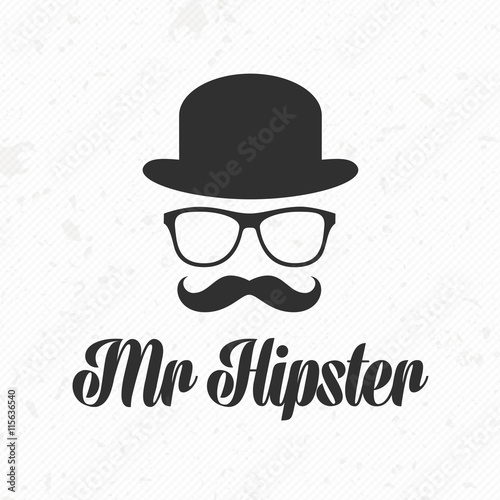 Mister hipster icon