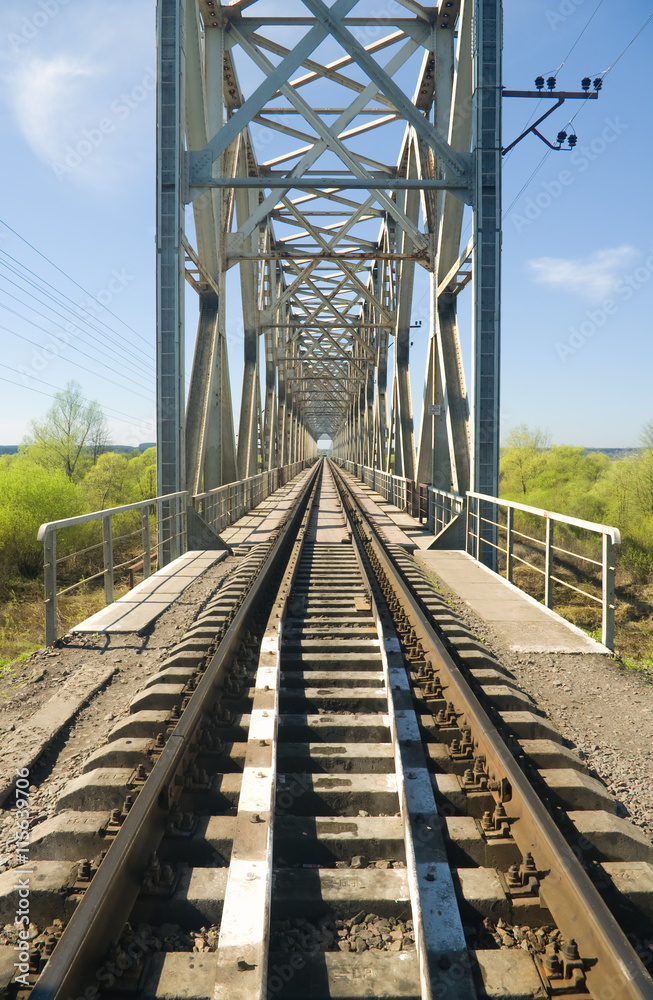 Iron road bridge