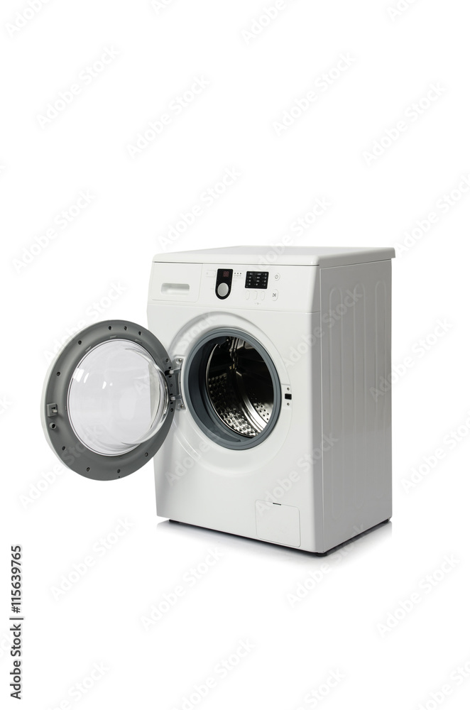 Washing machine isolated on white background