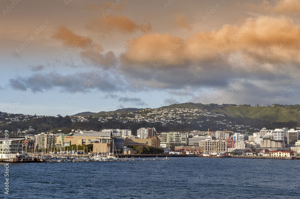 Wellington waterfront, north island of New Zealand