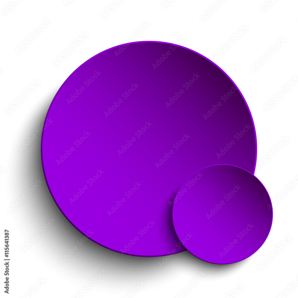 Purple circle empty banner on white background. Purple circle empty banner on white background.