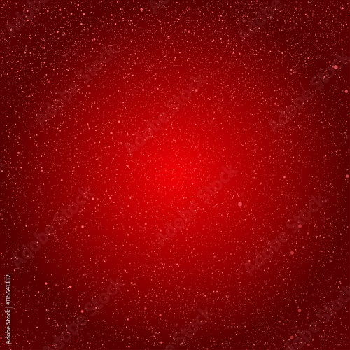 Vector background snowflakes. Red ice storm.