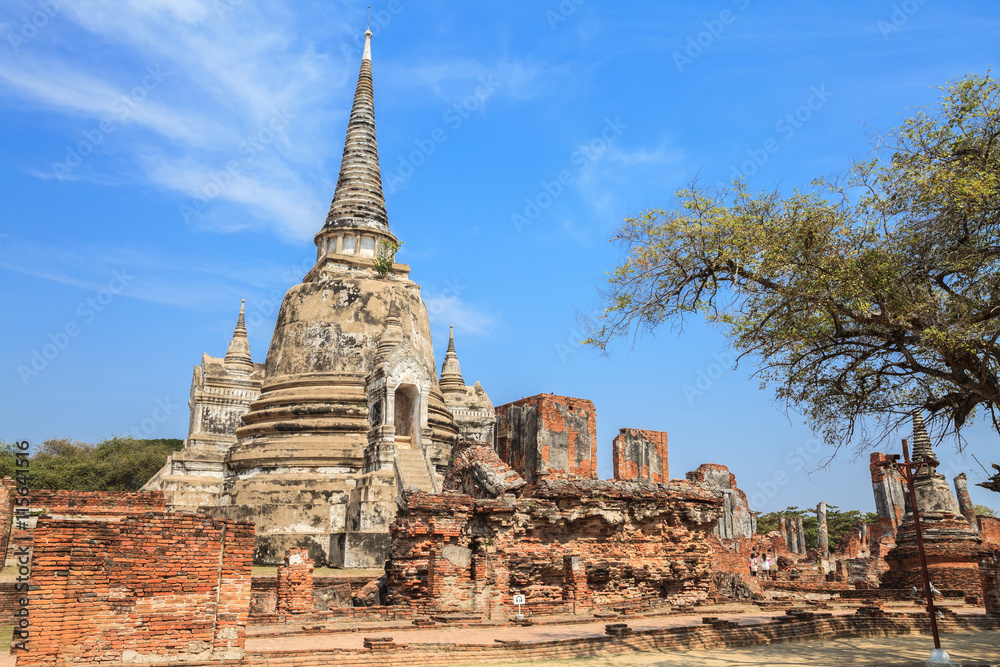 Pagoda and Stupa temple in ancient city