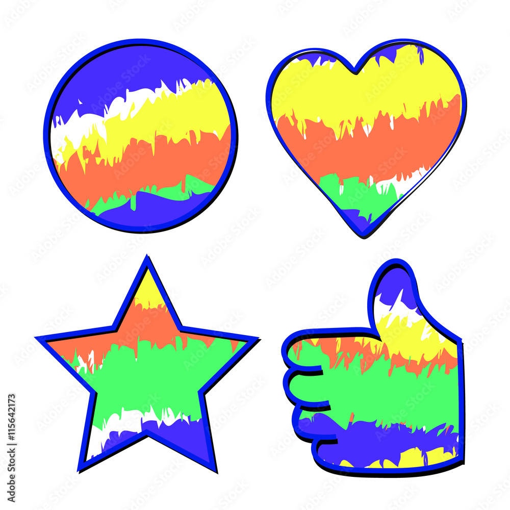 Vector Brazil Summer Games 2016 Rio de Janeiro abstract web buttons of different shapes isolated . graphic design elements. Vector Brazil Summer Games 2016 Rio de Janeiro abstract web buttons of different shapes isolated . graphic design elements.