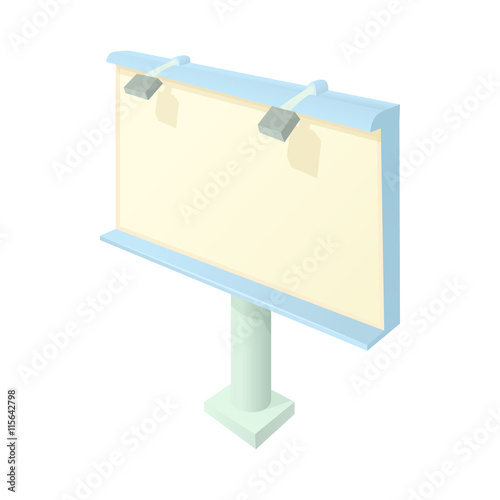 Billboard icon in cartoon style on a white background