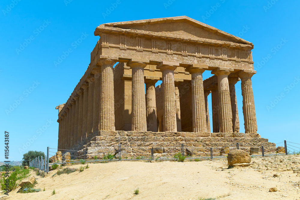 Ercole temple in the Valley of the Temples, Agrigento.