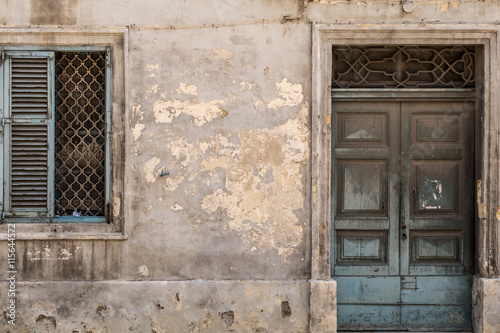 Grungy old door and window, Valletta, Malta © mikesmithdesign