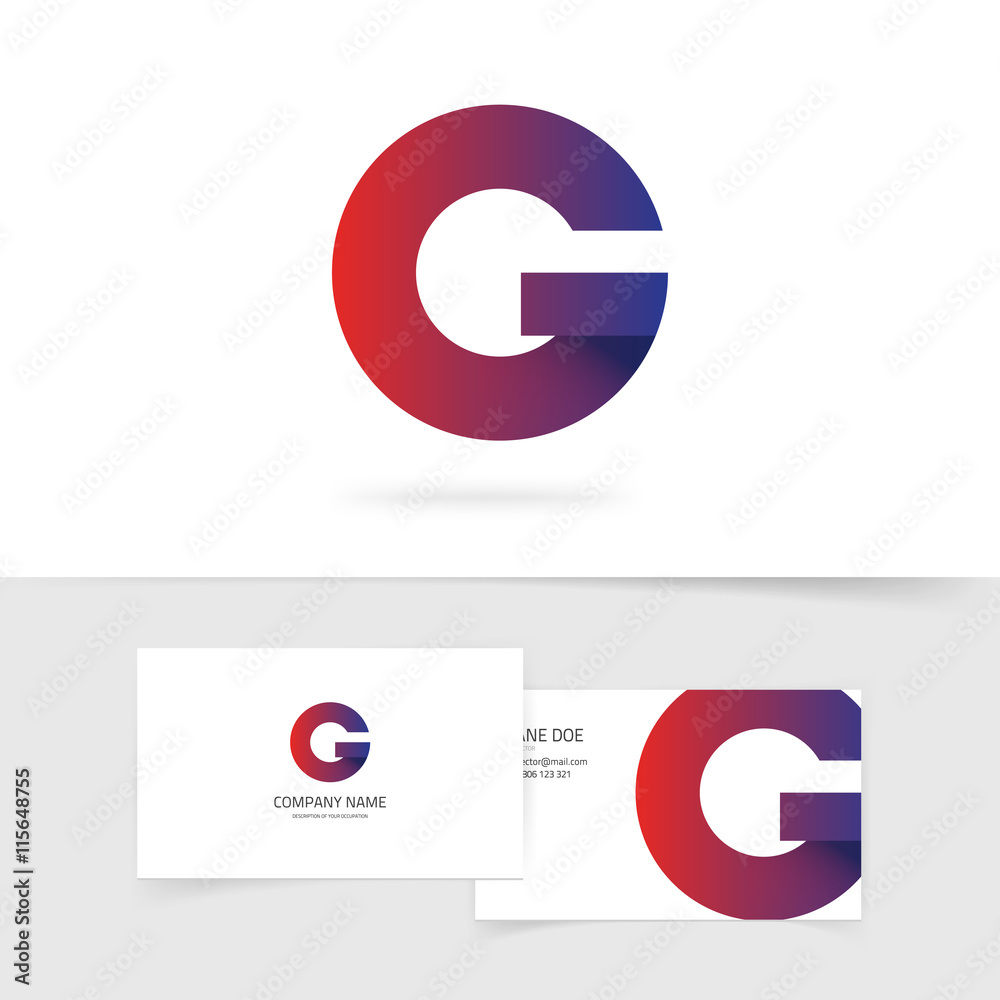 Letter G logo vector element isolated on white background, abstract geometric letter logotype symbol violet red color, creative trendy brand design Letter G logo vector element isolated on white background, abstract geometric letter logotype symbol violet red color, creative trendy brand design