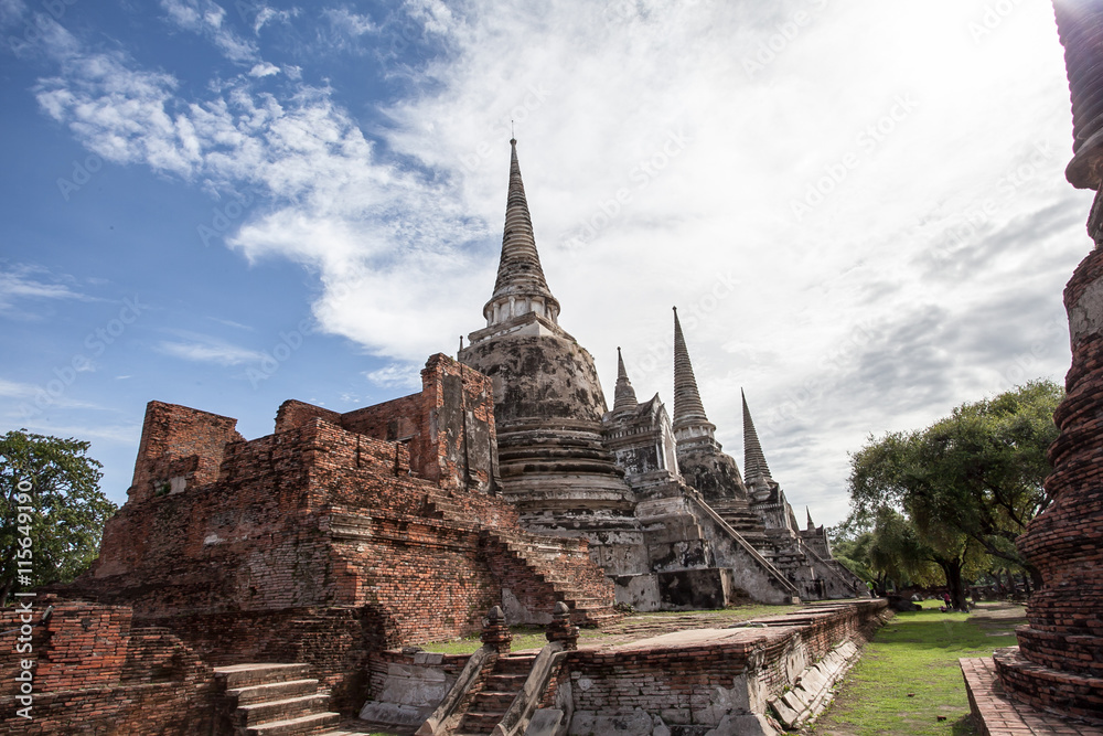 The Pagoda at Wat Phra Si San Phet, Ayutthaya, Thailand