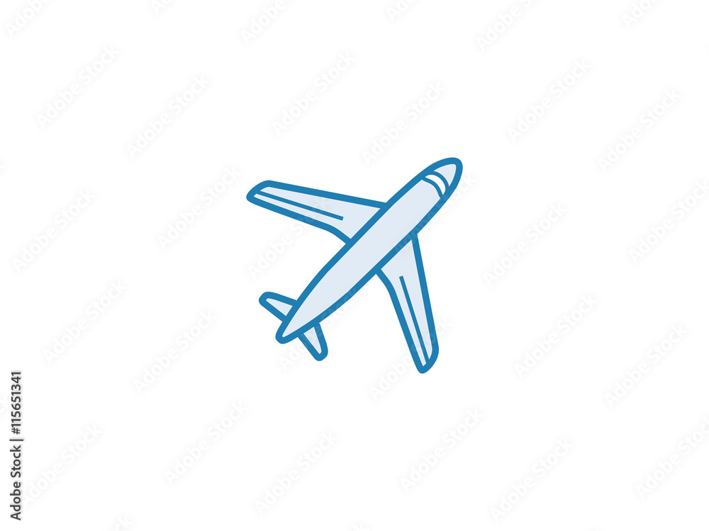 Plane aero cargo icon