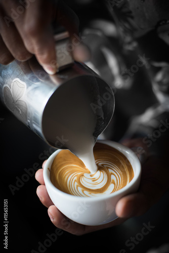 cup of coffee latte art