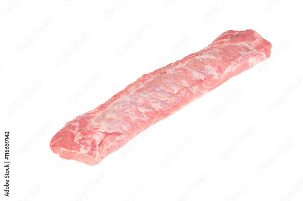 Pork tenderloin isolated on white background Pork tenderloin isolated on white background