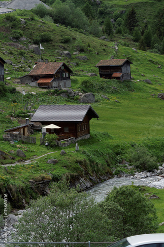 Idyllic village in Switzerland
