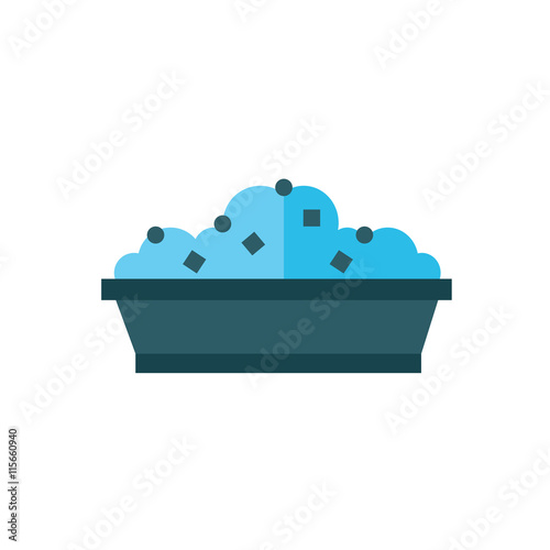 box lunch icon blue color tone