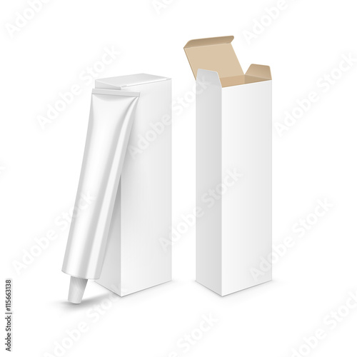 Hair Color Dye Balsam Mask Toothpaste Packaging Box Tube