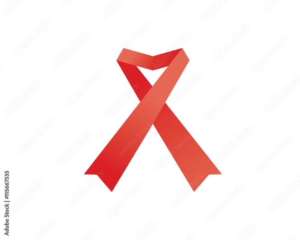 Modern Charity Organization Logo Unity For Our Future AIDS Ribbon