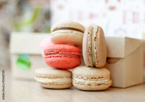 Colorful french macaroon
