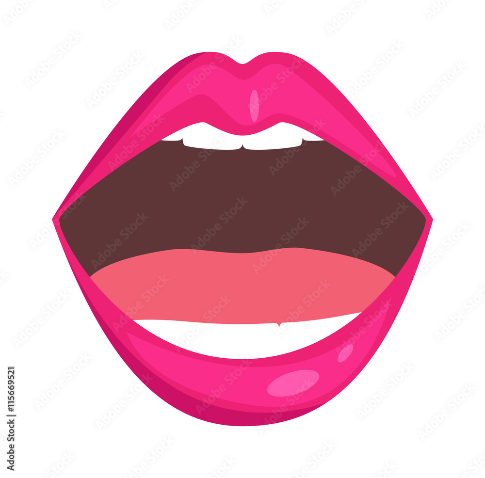 Female lips isolated on white background. Passion makeup mouth. woman lips romance cosmetic sensuality desire. Set of mouth smile woman red sexy woman lips isolated shape romantic print emotions