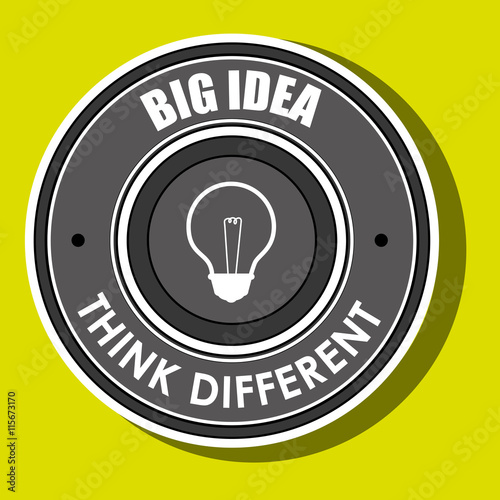 think different isolated icon design, vector illustration  graphic 