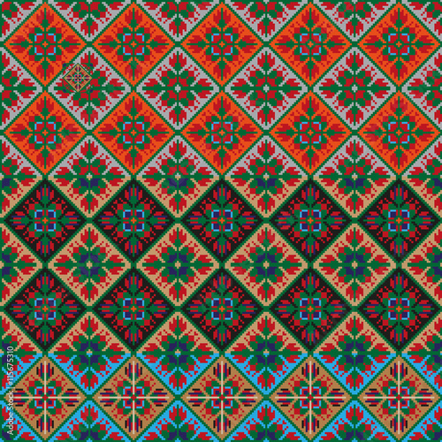national embroidery Slavic peoples set
