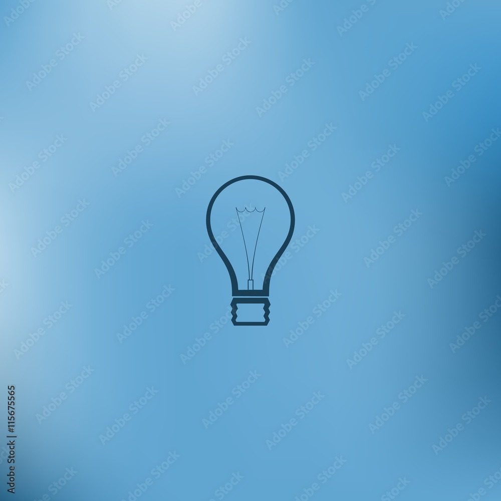 Light bulb vector icon Light bulb vector icon