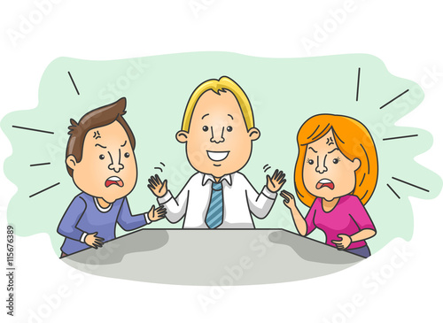 Couple Argue Mediator