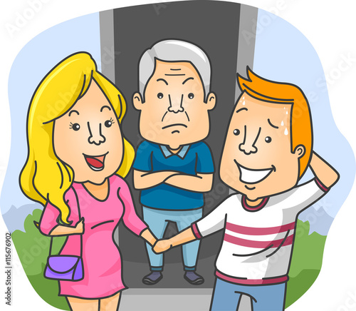 Couple Date Father
