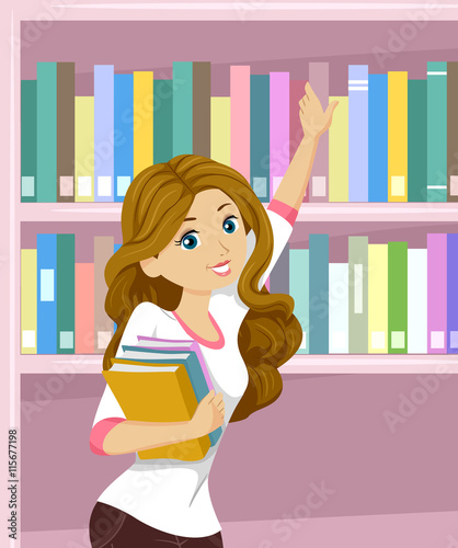 Teen Girl Book Library