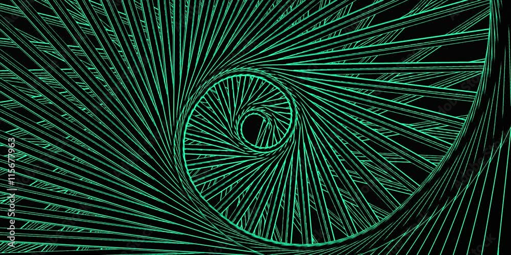rainbow metal polygonal geometric surface on black backgroud. computer generated seamless loop abstract motion background. 4K. 
