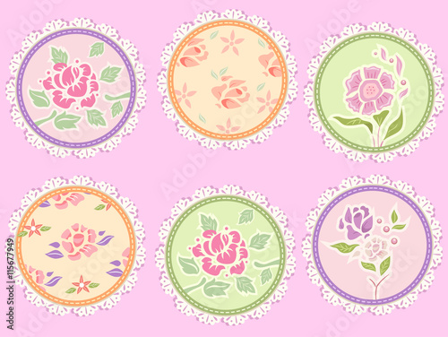 Fabric Stitches Shabby Chic