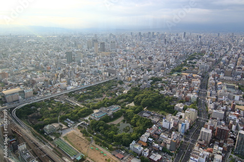 view of Osaka Japan : around tenouji station