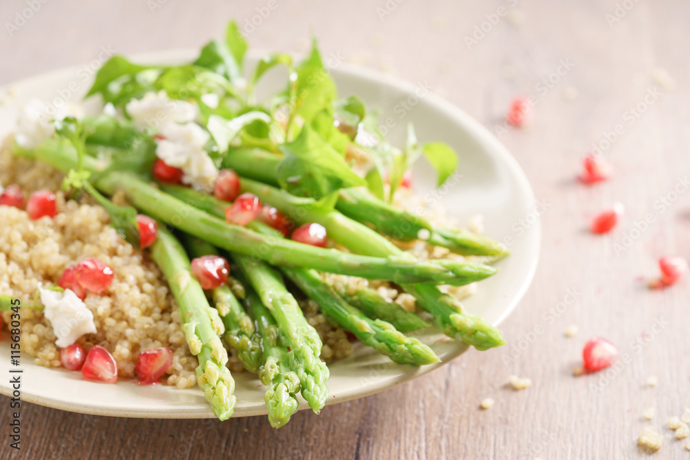 quinoa and asparagus salad quinoa and asparagus salad
