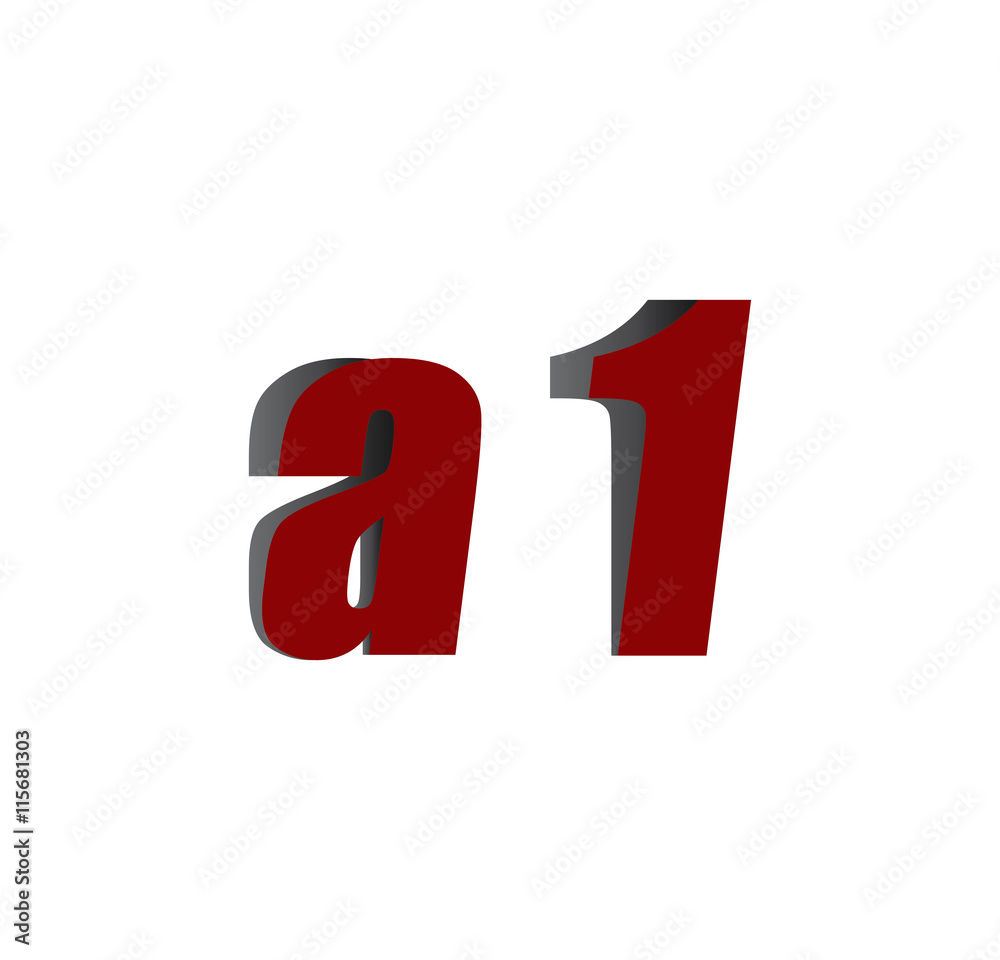 a1 logo initial red and shadow a1 logo initial red and shadow