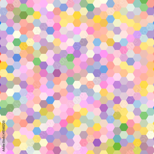 Wallpaper Mural Abstract colorful background of hexagons Torontodigital.ca