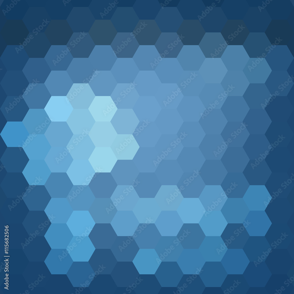 Abstract colorful background of hexagons