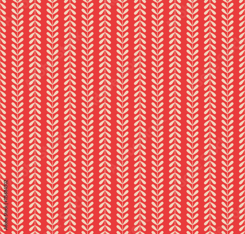 seamless pattern with vertical leaves